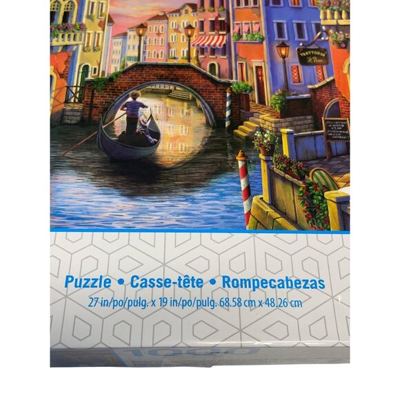 Romantic Holiday Italy River Jigsaw Puzzle By Sure-Lox  27"x19" 1000-Piece - Picture 2 of 3